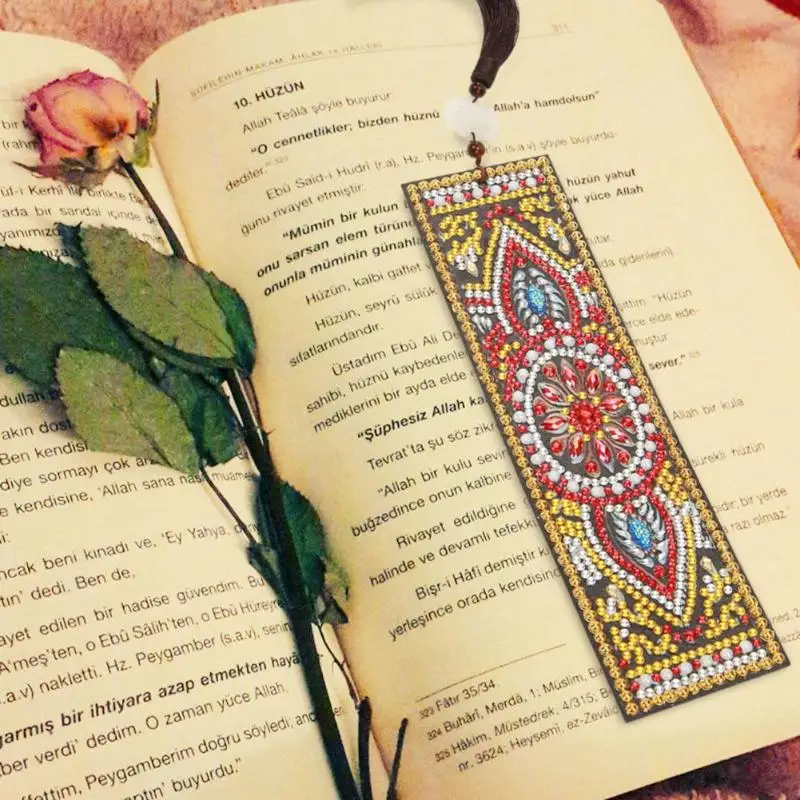 Специальная форма DIY алмазная живопись кожаная Закладка книжка с кисточкой метки Красивая Книга Страница марка для книги школы офисные принадлежности