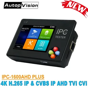 Тестер для камеры IPC1600AHD plus IPC, монитор, 3,5 дюйма, 4K H.265 IP и CVBS IP AHD TVI CVI тестер для камеры Dahua Hikvision ONVIF