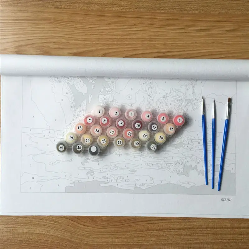 Набор для рисования по номерам на холсте Цветы без рамки 40 х50 см | Дом и сад