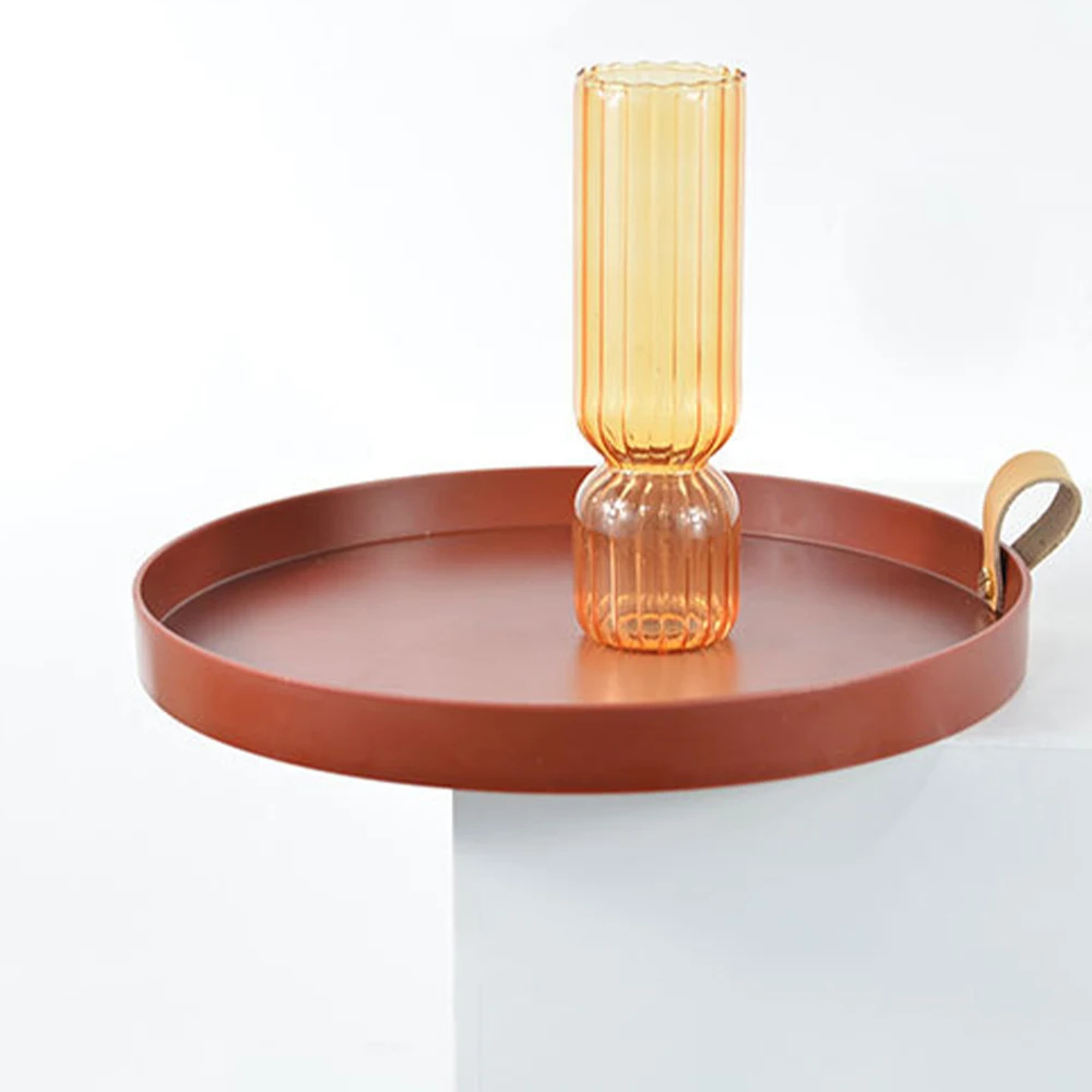 Home Storage Tray Nordic Style Kitchen Round For Cosmetics Jewelry Box Snack Fruit | Дом и сад