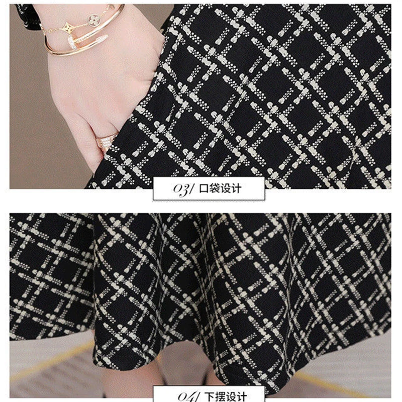 Женское длинное винтажное платье в клетку облегающее ТРАПЕЦИЕВИДНОЕ Платье