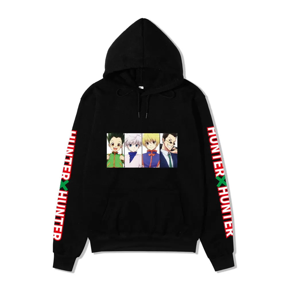 

Japanese Anime Funny Killua Eyes Killua HxH Hoodies 2021 Winter Japan Style Hunter X Hunter Sweatshirts Streetwear for Women/men