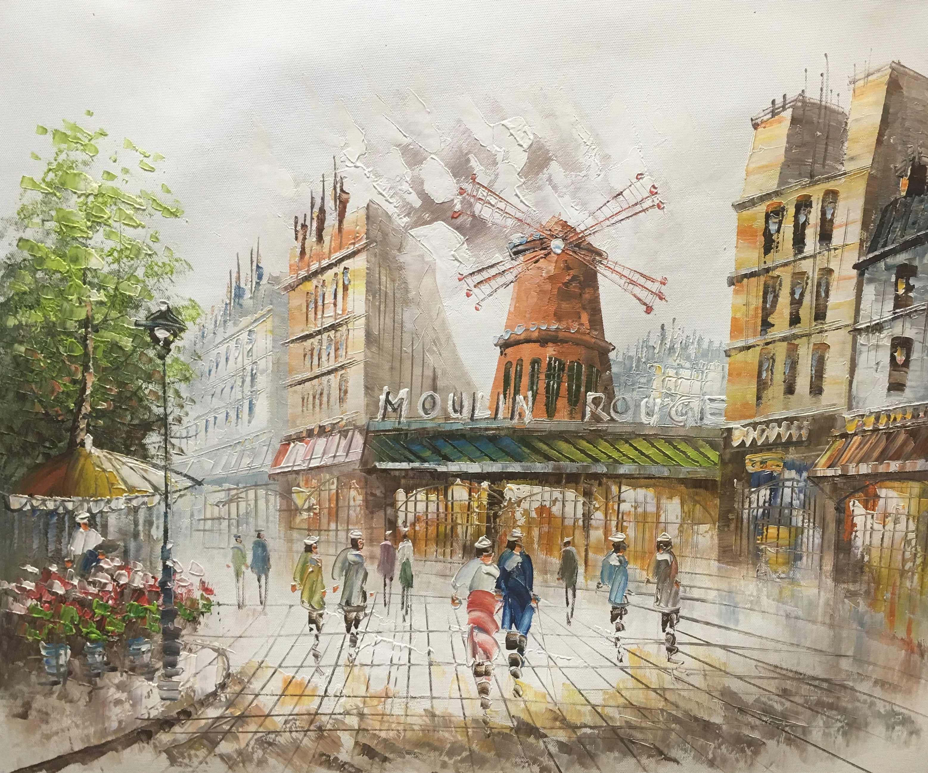 Распродажа 100% картина маслом на холсте пейзаж настенная живопись домашний декор