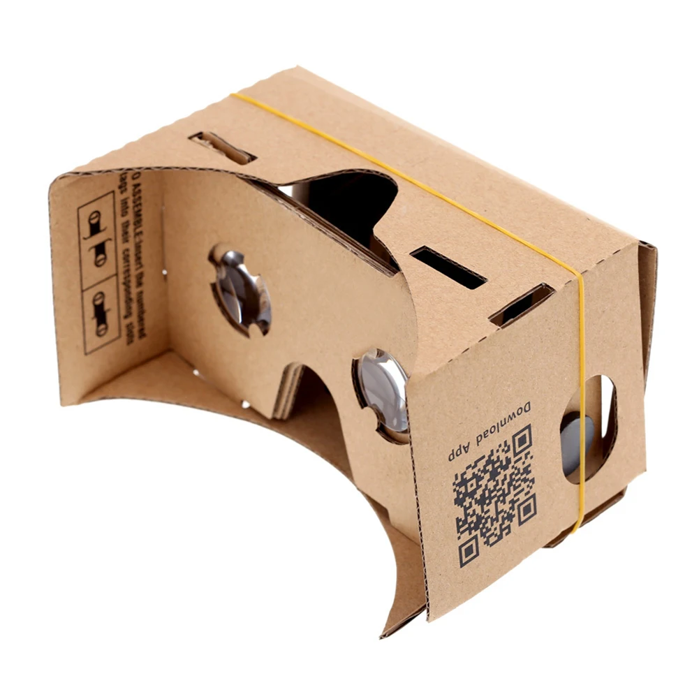 wearable device film google diy home theater viewing ultra clear cardboard for mobile phone 3d vr glasses set free global shipping