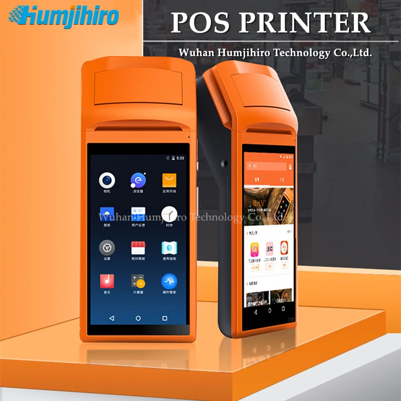 

58 мм PDA POS ручное устройство Pos терминал термальный Bluetooth-совместимый принтер WIFIAndroid прочный PDA камера для считывания штрих-кода Scaner 1D2D