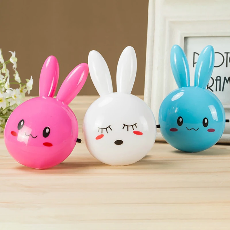 

3-color LED rabbit night light switch bedside lamp US plug For Children Kids Baby Gifts Decoration Light