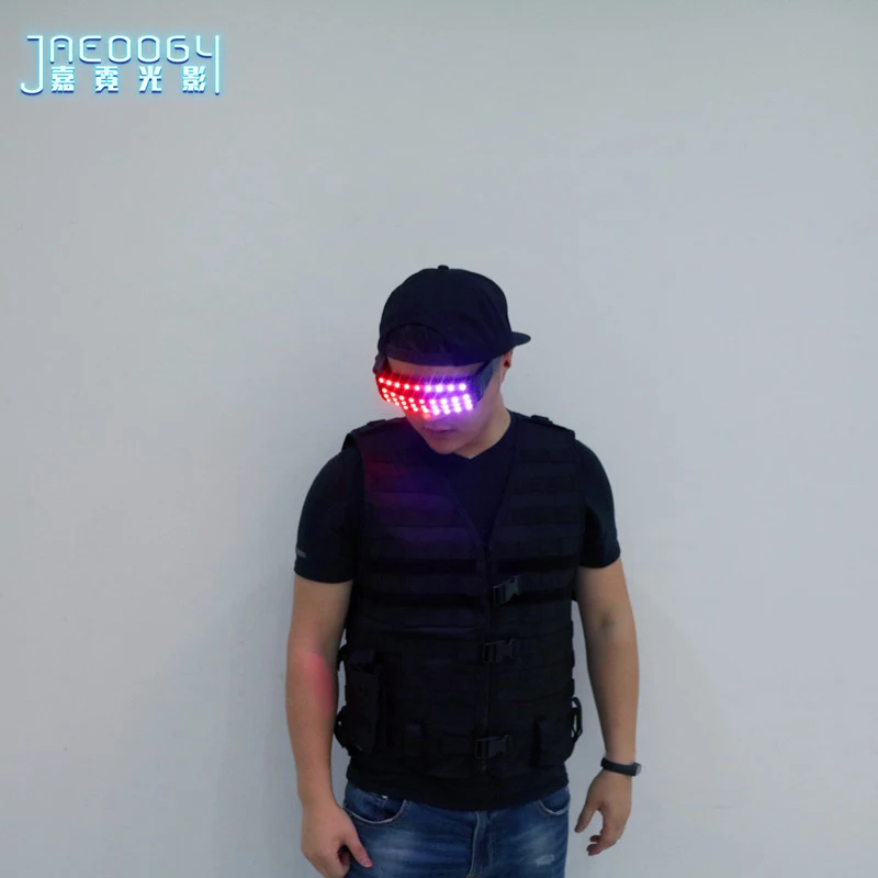 Цвет светодиодный Очки Светильник Оттенки мигающий восторженные DJ вечерние очки