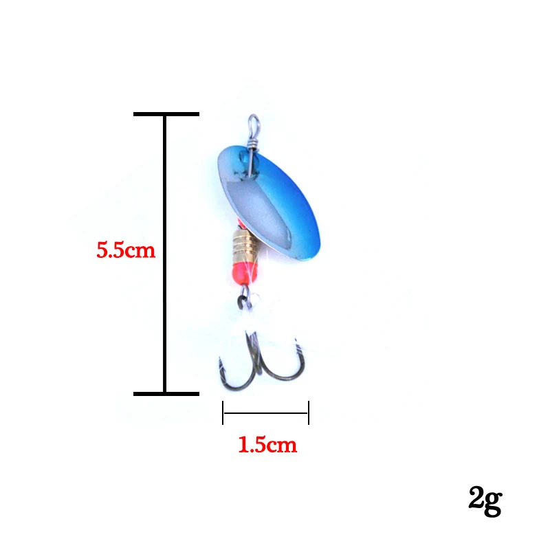 TopLine набор рыболовных снастей ложка для ловли рыбы блесны с металлическими