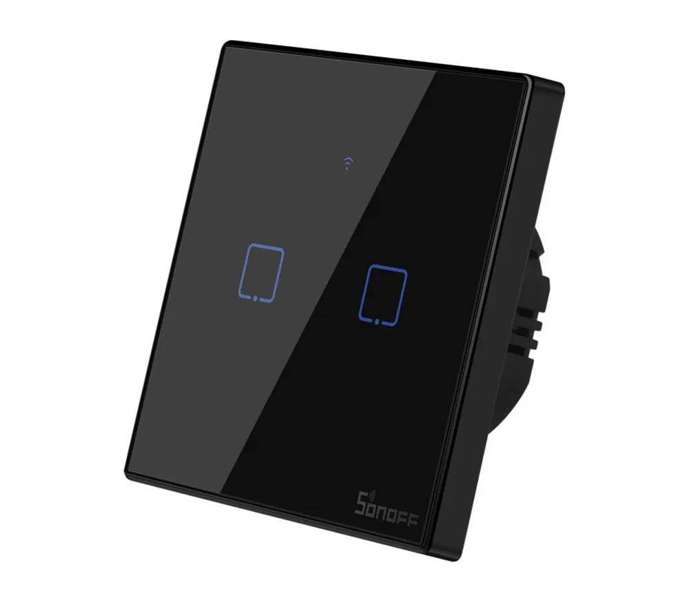 Itead Sonoff T3EU 86 Размеры переключатель Wi-Fi 1/2/3 серии TX 433 МГц RF Дистанционное управление с границы работает с Alexa Google Home
