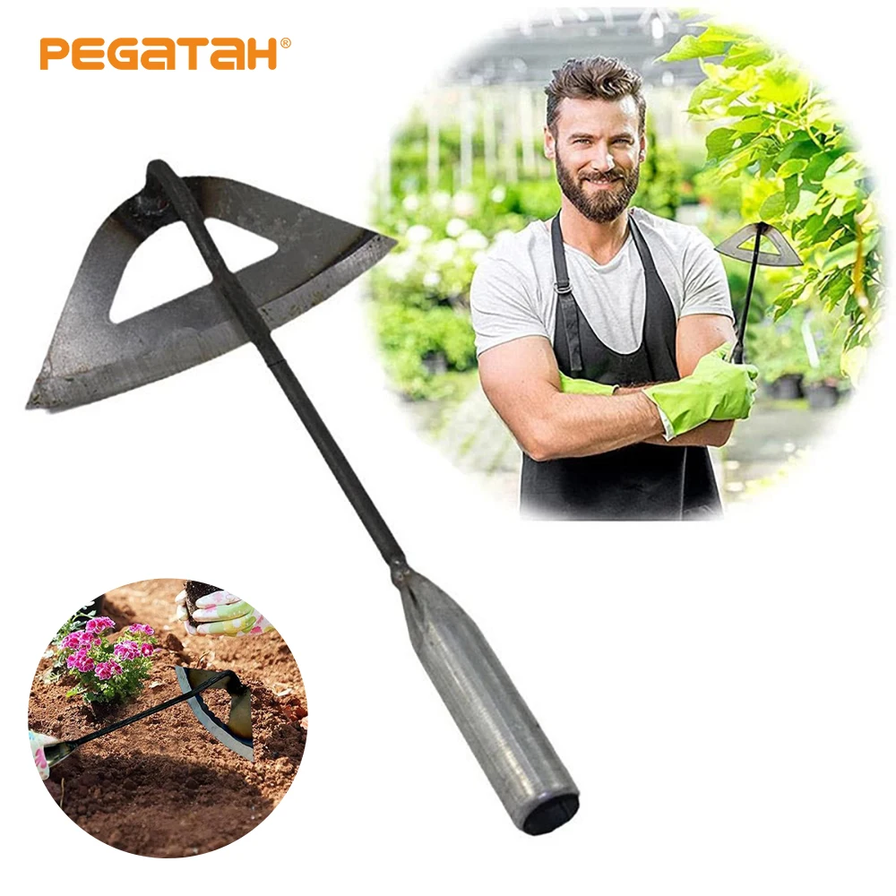 Цельностальные закаленные пустотелые мотыги ручные Свадебные грабли для