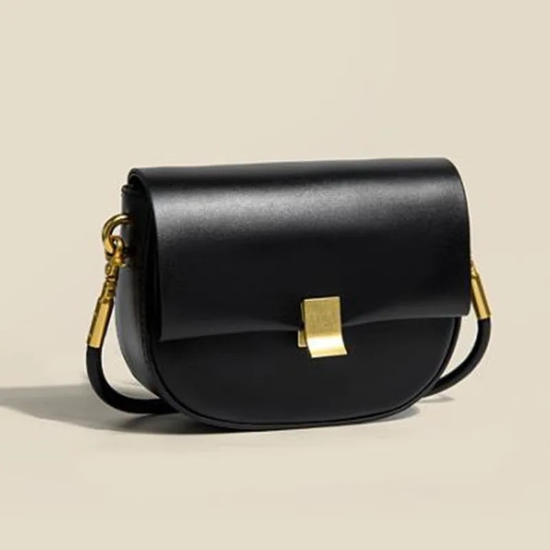 

Famous Luxury Brand 2021 New Fashion Ladies High-quality PU Leather Saddle Bag All-match Crossbody Shoulder Bag Sac Luxe Femme