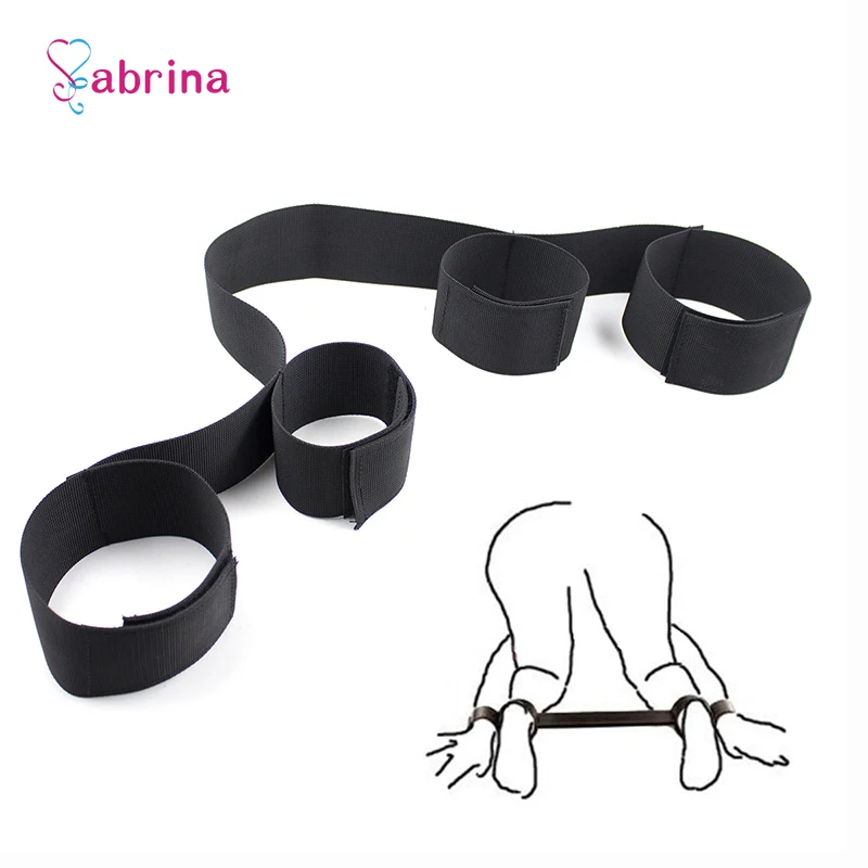 Секс рабы наручники на руки ноги пара ограничителей игры Регулируемый нейлон