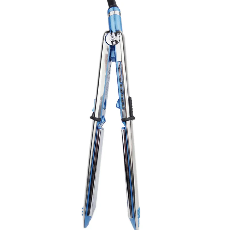 Нано титановый плоский утюжок керамический для завивки волос со светодиодным