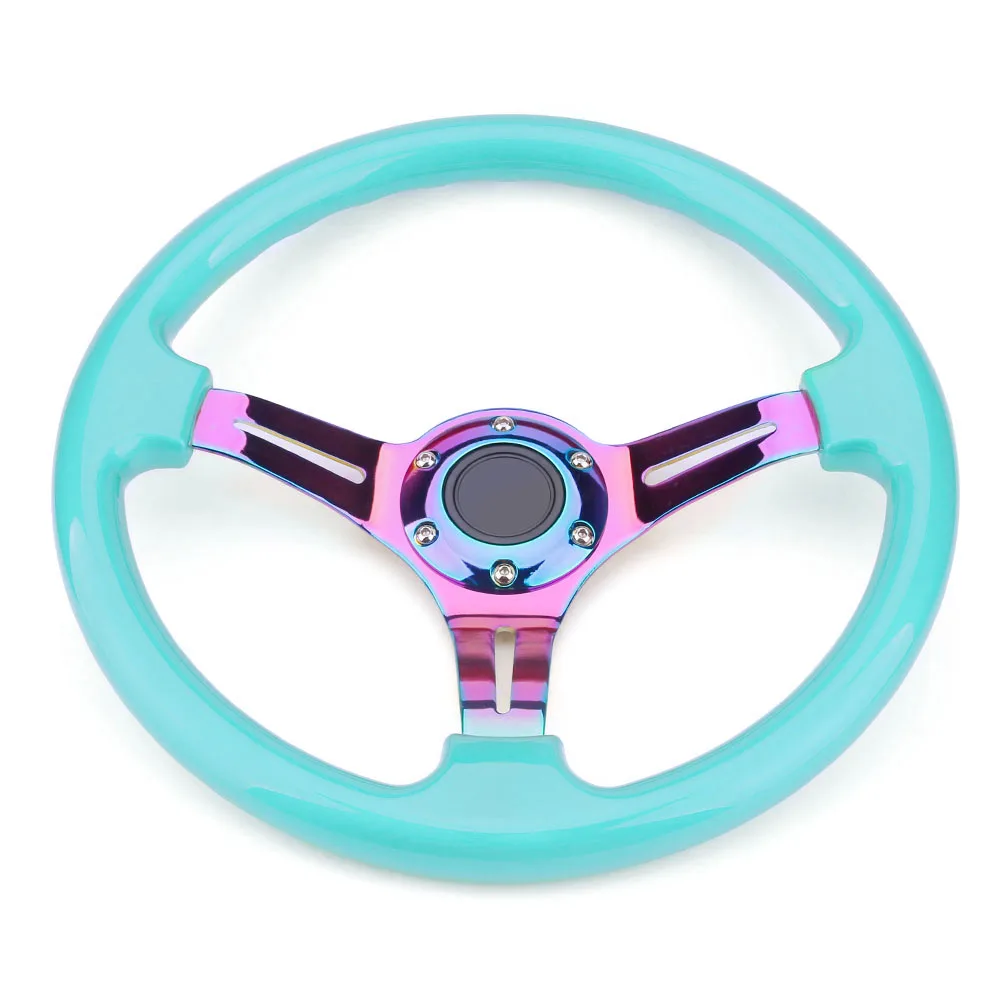 

Universal 14 inch 350mm 6-BOLT/PVC Car Racing Steering wheels Deep Corn Drifting Sport Steering Wheel