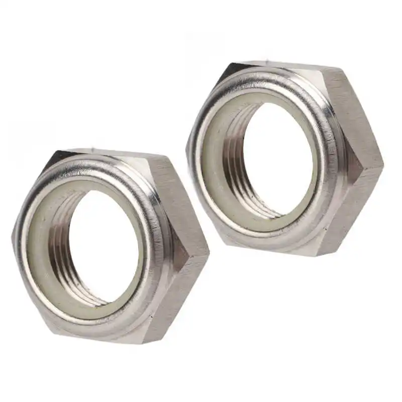 

Stainless Steel Hex Locknut Stainless Steel Self Locking Nut 90185‑22043 Replacement for Outboard Motor Engine