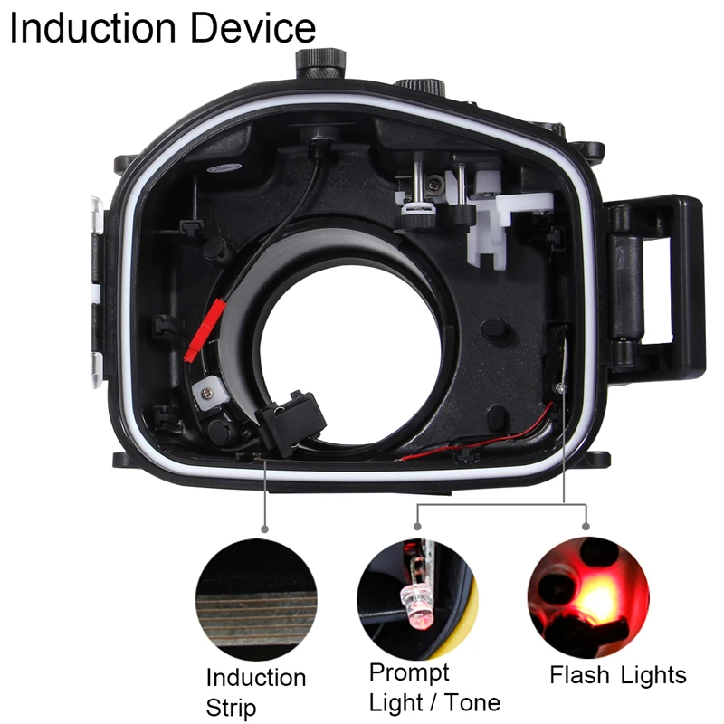 للبيع جراب كاميرا مقاوم للماء لسوني A7 II A7R II ، جراب كاميرا مقاوم للماء للسباحة تحت الماء ، بعمق 130 قدمًا ، 40 مترًا ، 1560 بوصة