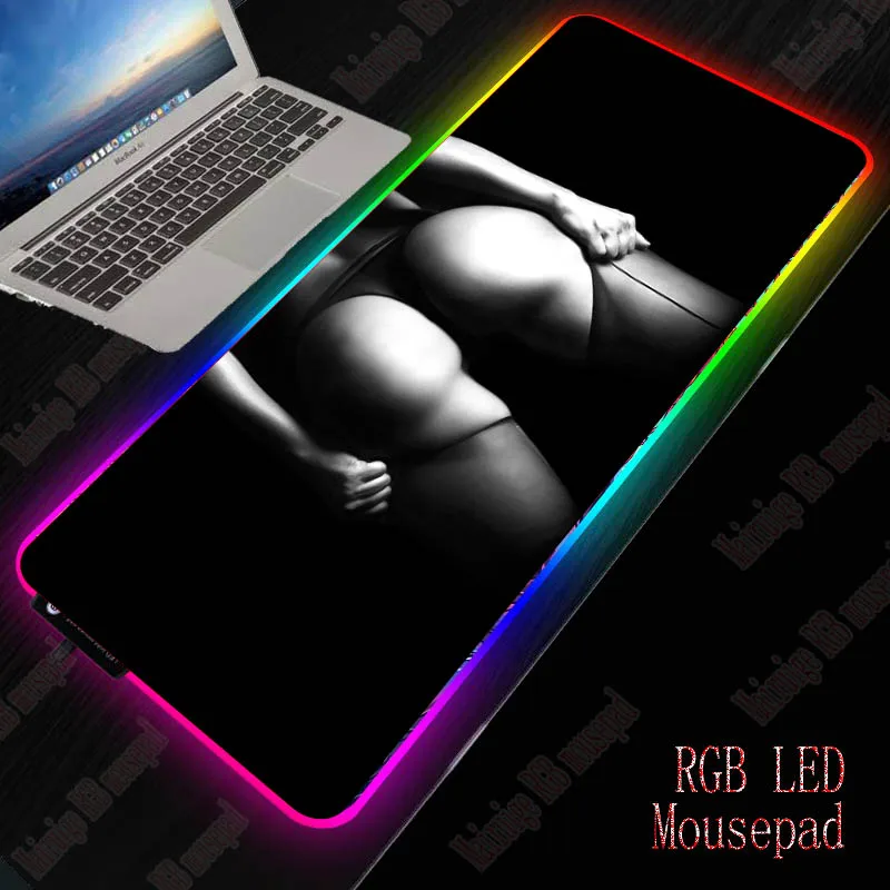 XGZ сексуальная девушка попка игровой компьютер коврик для мыши RGB большой геймер