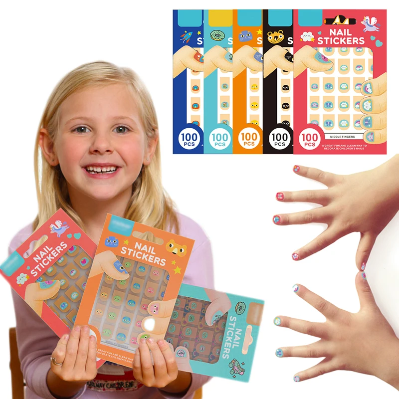 4 листа/набор универсальные наклейки для ногтей в виде животных | Игрушки и хобби