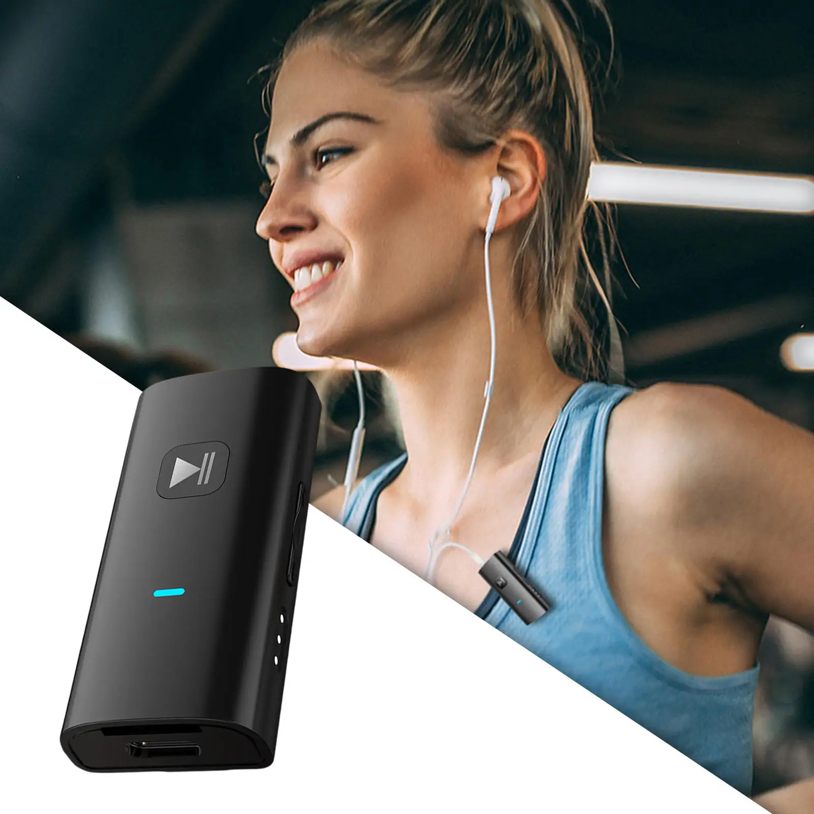 

Портативный Bluetooth-приемник с зажимом, разъем 3,5 мм и встроенным микрофоном