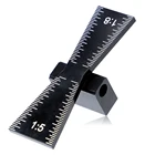 Манометр из алюминиевого сплава, деревообрабатывающий маркер Ласточкин хвост, легкий инструмент для измерения веса, 1:5, мягкая древесина 1:8, Градуированные весы для твердой древесины