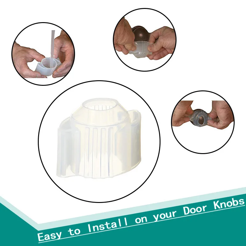 

Household Fluorescent Door Knob Cover Anti Slip Detachable Door Knob Cover Portable Open Door Auxiliary Accessories Tool