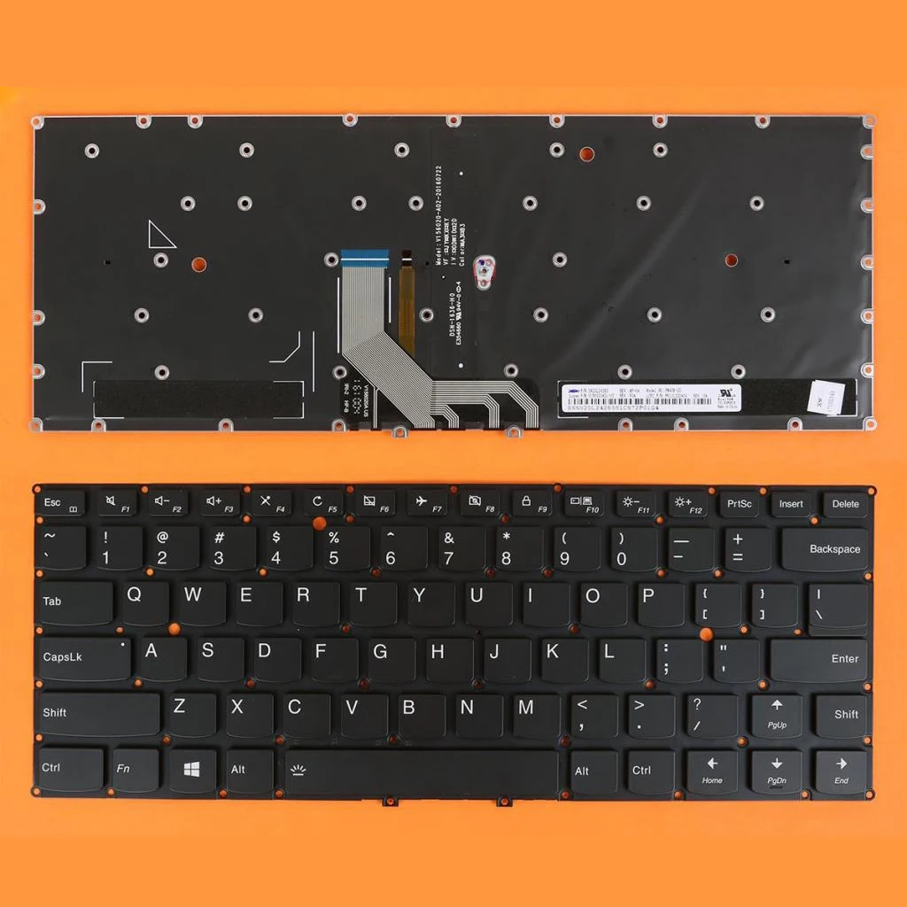 

Клавиатура для ноутбука Lenovo Yoga 910-13IKB YOGA 5 Pro, с подсветкой США, без рамки