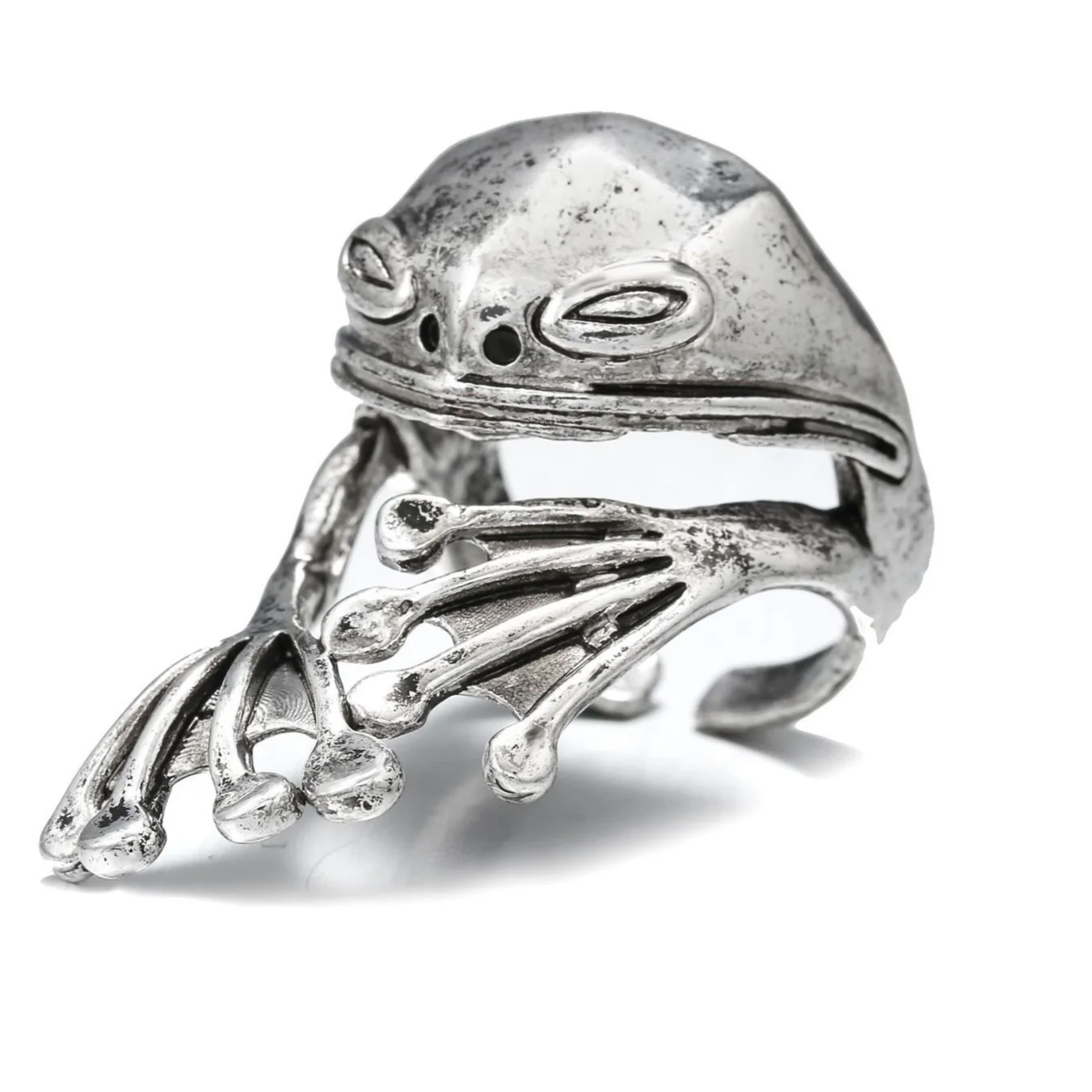 

Retro Frog Rings For Women Men Animal Open Cuff Ring Blank Luxury Ring Silver Plated Gothic Jewelry Creative Anillos Bague Femme