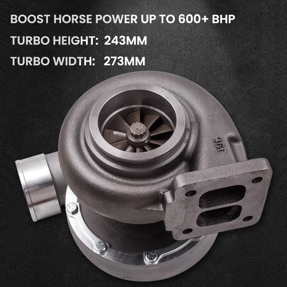 Турбокомпрессор GT45 T4. 66 A/R Com 1 05 V-band 600 + 78 Trim HP Boost Racing Turbo 4 Bolt | Автомобили и