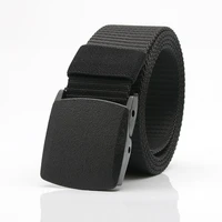 trendy fashion belt canvas casual wild woven belt canvas belt men and women belt youth without metal automatic buckle student