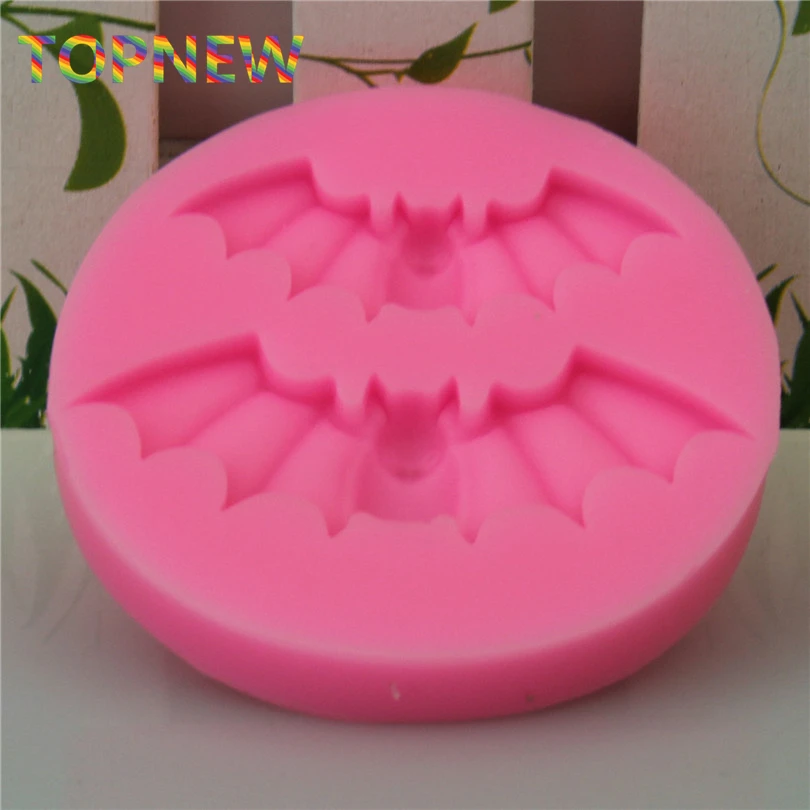 Силиконовая форма для украшения на Хэллоуин летучих мышей помадки торта