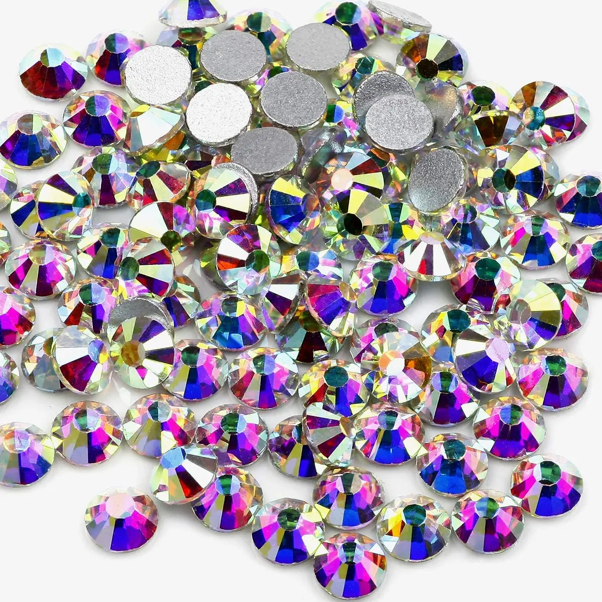 

Ss3~ss40 crystal ab flat back rhinestones non hotfix strass for nail art ,DIY ,craft