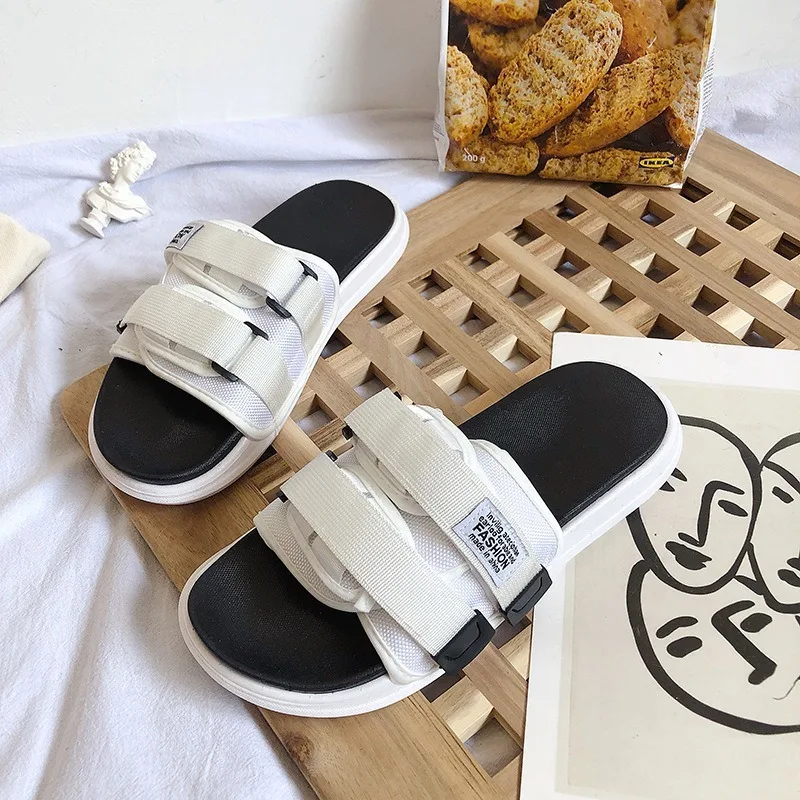

Original Men Flat Slippers Summer Fashion Beach Slippers Comfortable Indoor Slippers Men Brand Room Shoes Man Casual Slippers