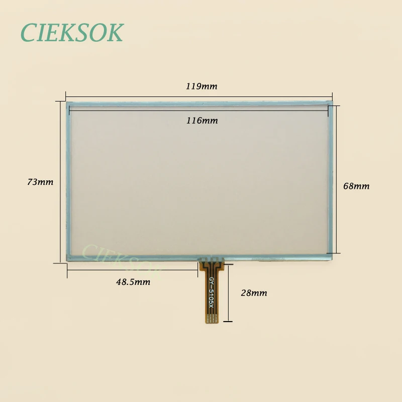 Сенсорный экран диагональю 5 0 дюйма для HANNSTAR AUO LCD дисплей диагональ 119x73 мм 4