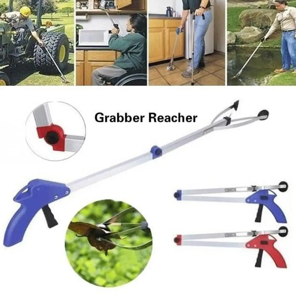 Foldable Litter Reachers Pickers Pick Up Tools Gripper Extender Garbage Picker Up Tool Grabbers Collapsible Pick Grabber W6Z4