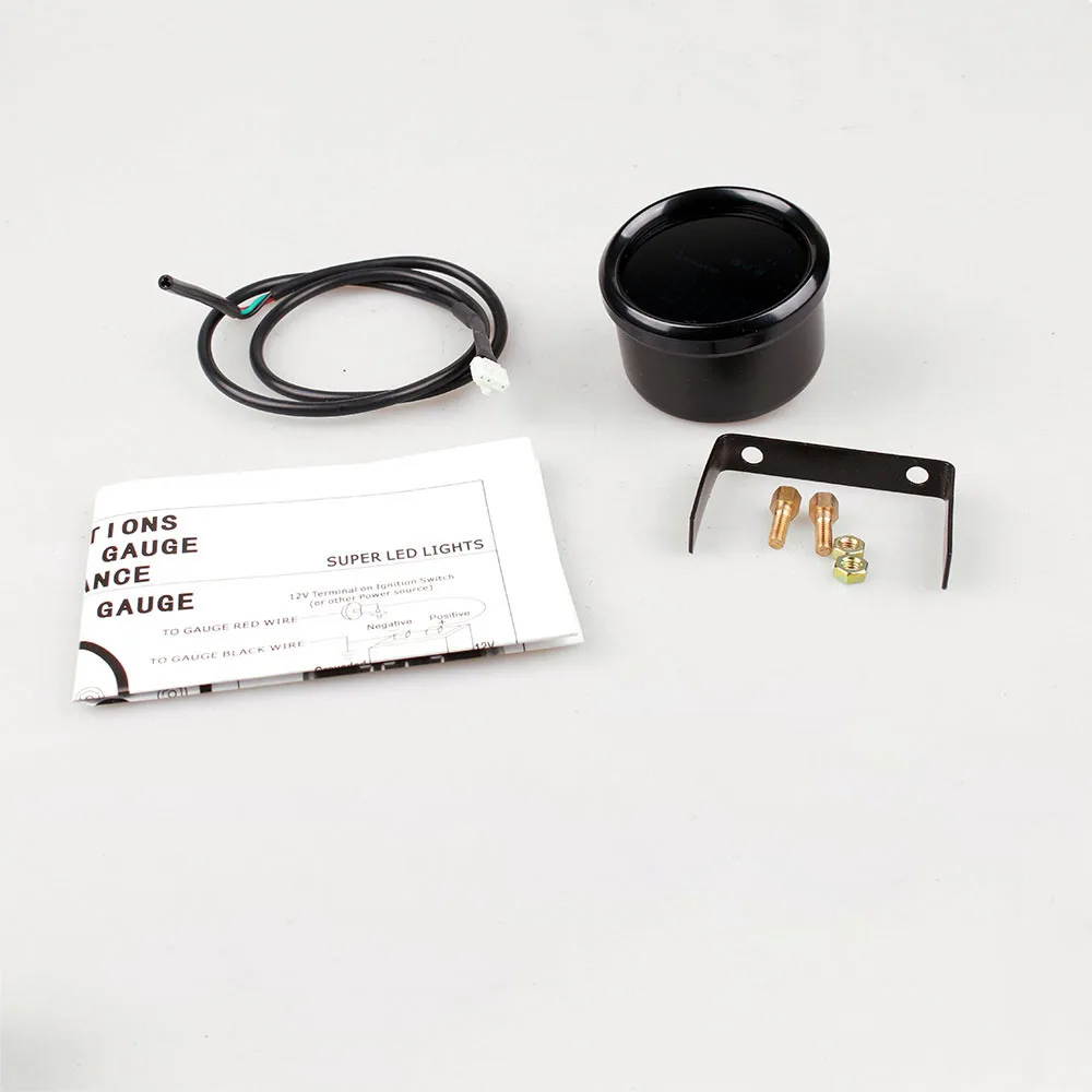 Цифровой тахометр Красный Тахометр 2 дюйма (52 мм) измеритель об/мин 0 9999