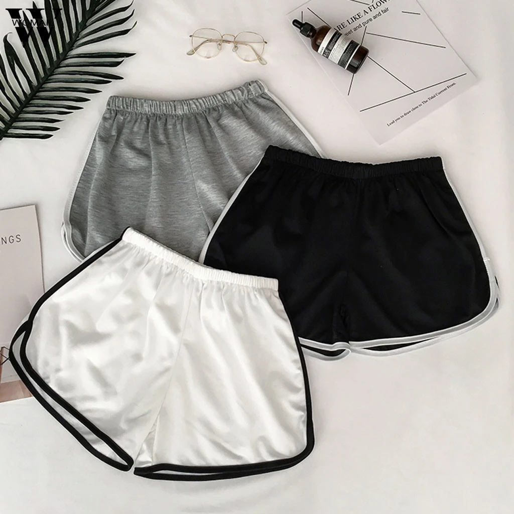 Шорты Womail Женские повседневные для фитнеса и тренировок эластичные пляжные
