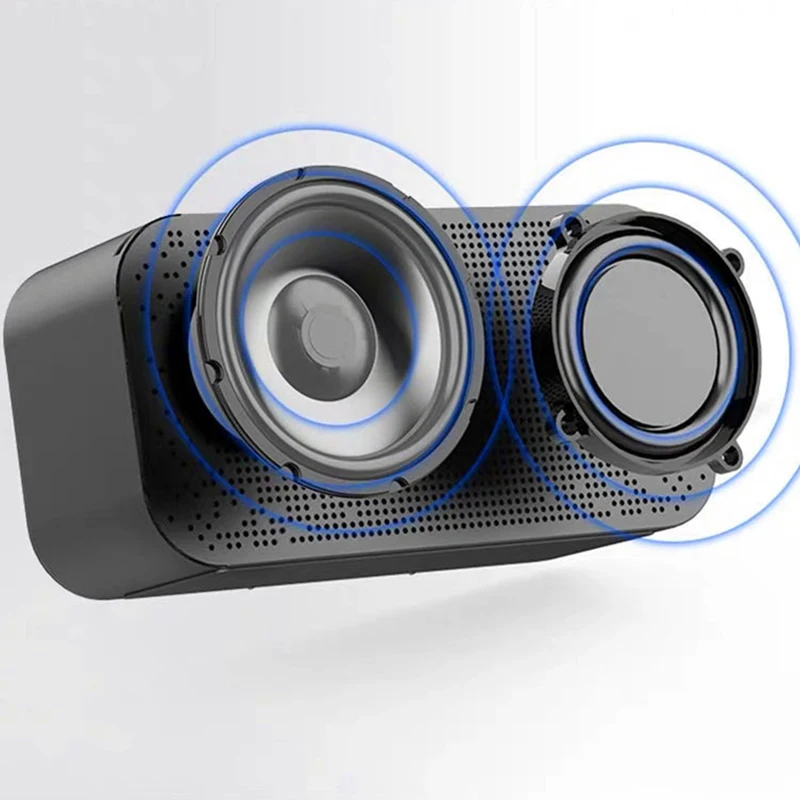 Цифровой будильник со звуковым сигналом Беспроводной Bluetooth колонки Портативный