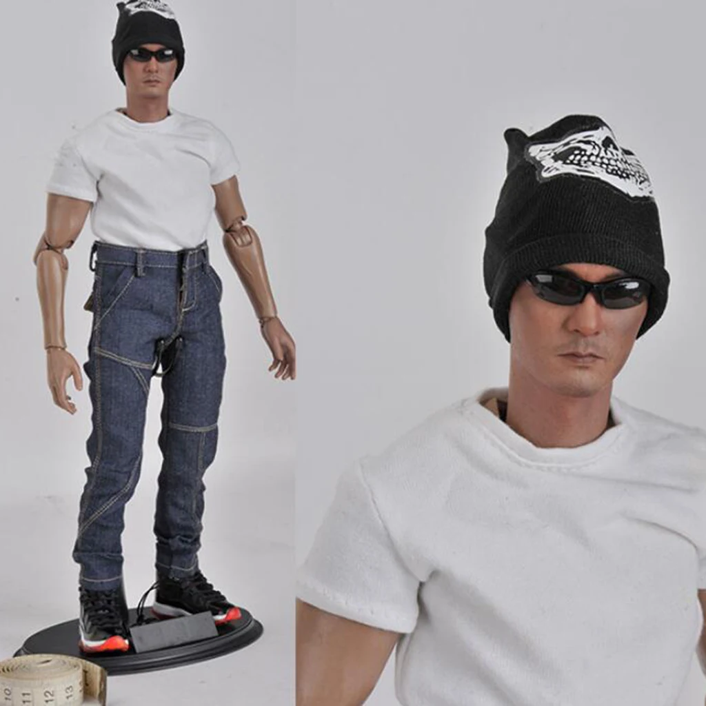 1/6 Scale черная маска для лица кепка готический стиль черепа куклы 12 дюймов | Игрушки