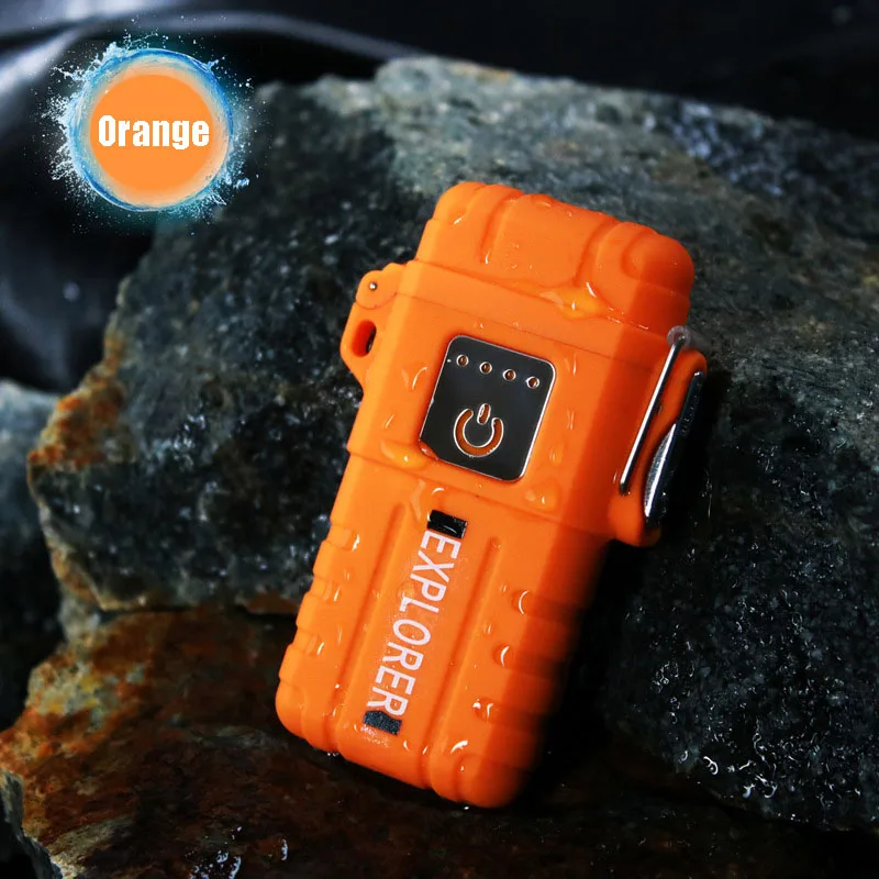 Крест двойной Arc Зажигалка Сенсорный Водонепроницаемый USB зарядка зажигалка зажигалки для сигарет на открытом воздухе кемпинга артефакт принадлежности для курения