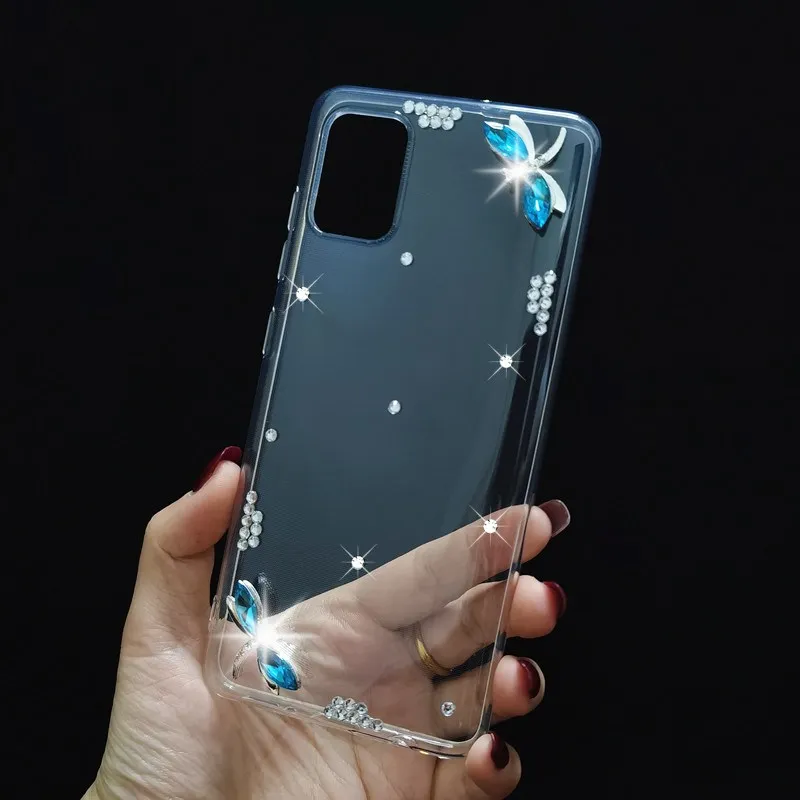 Чехол для телефона с 3d-бабочкой Samsung Galaxy M21 M31 A31 A41 A51 A71 5G A3 A5 A7 2016 2017 J2 A2 J7 Core сделай