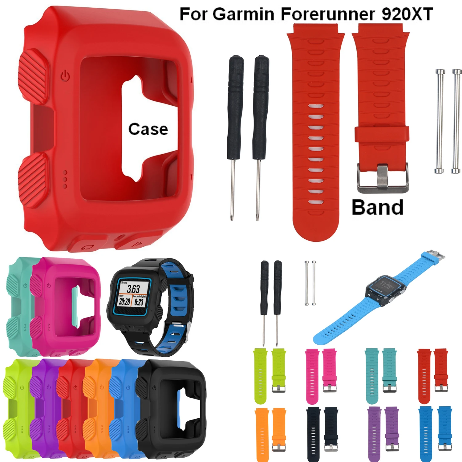 Чехол защитный чехол для Garmin Forerunner 920XT Band Силиконовый Смарт Браслет ремешок смарт