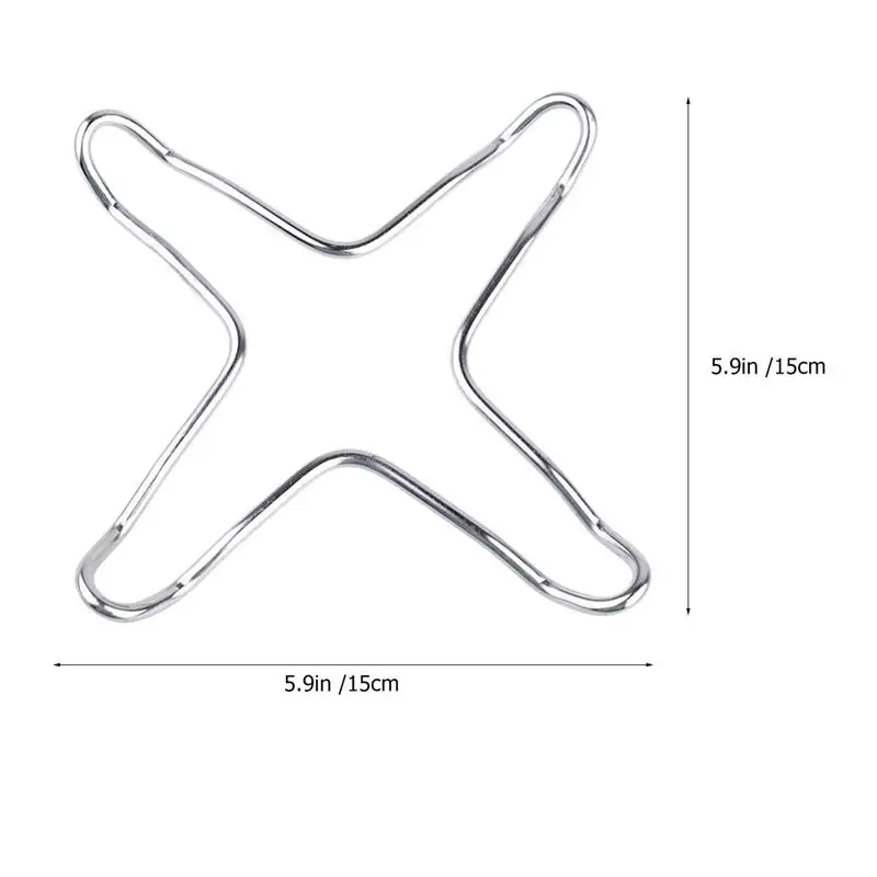 

Multifunctional Gas Stove Stand Stainless Steel Gas Stove Rack Durable Small Pan Support Rack for Home Kitchen