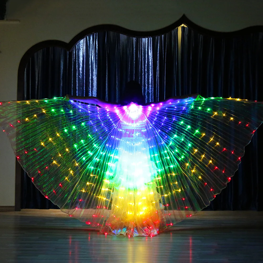 Wings Sticks Adult Children Led Belly Dance Lamp Props 360 Degrees Accessories Performance Clothing |