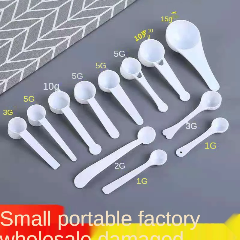 

6-piece set Food Grade Reusable Plastic Measuring Spoon Coffee Teaspoon Milk Powder Spoon Multifunctional Kitchen Spoons