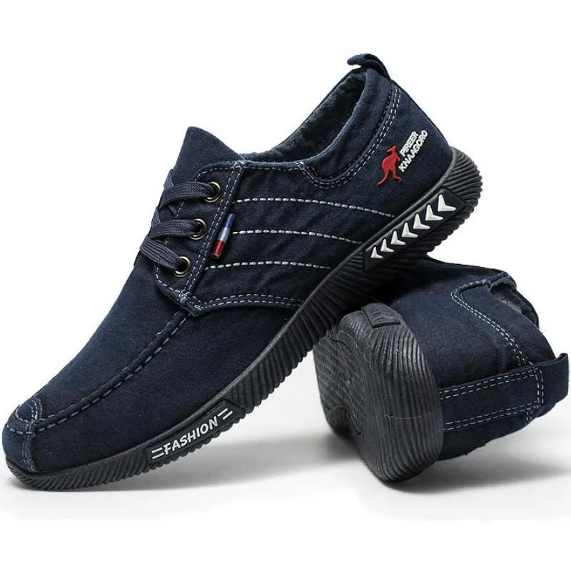 Мужские парусиновые туфли повседневная обувь на плоской подошве шнуровке