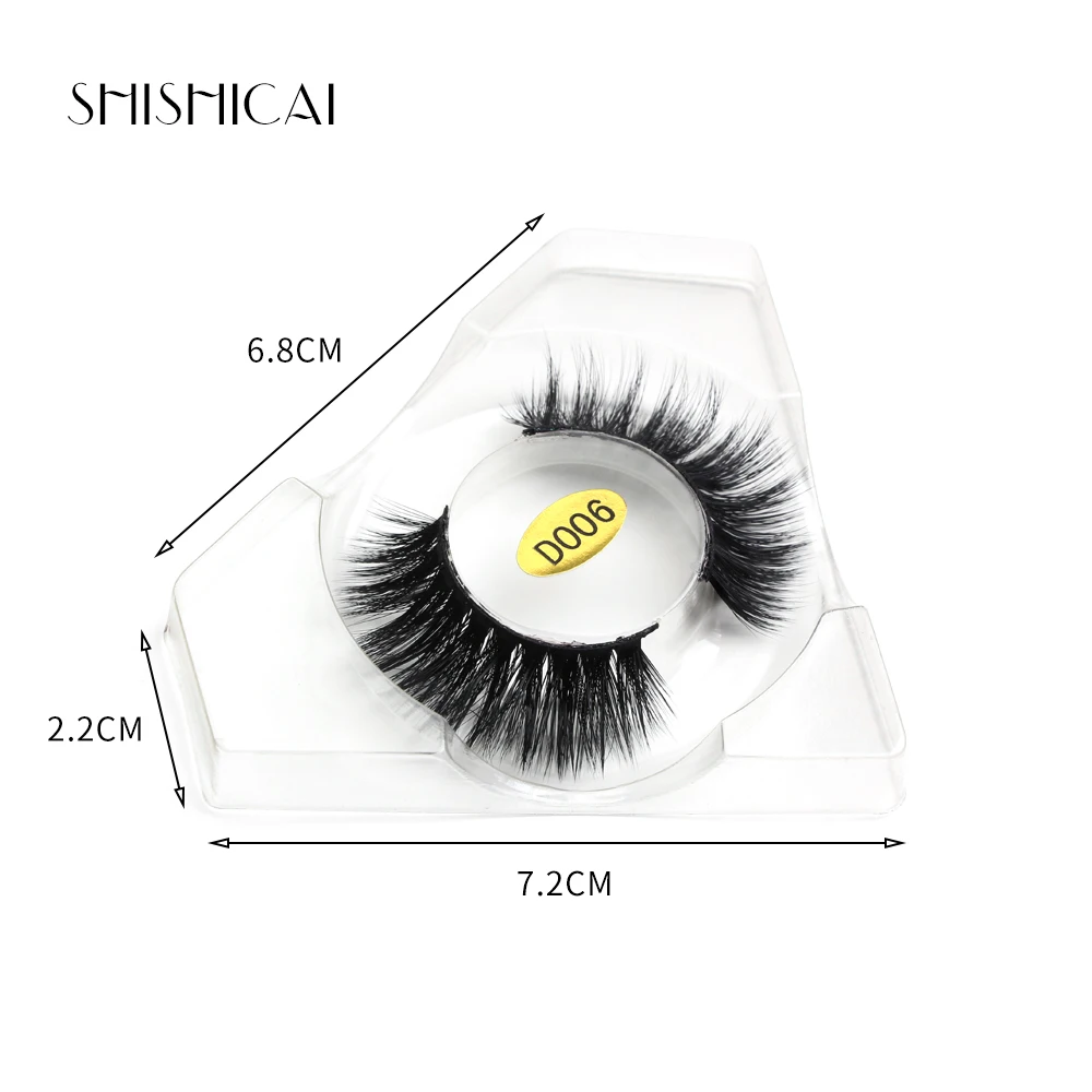 Накладные 3D ресницы из норковых волос 8 пар/лот длинные натуральные ручной работы