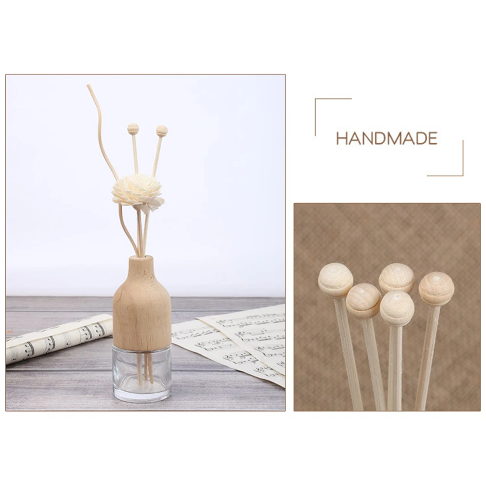 Деревянный шар для ароматического диффузора сменные палочки из ротанга