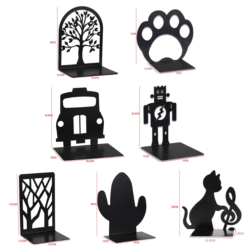 

Metal Book Holder Bookends Book Stands Lightweight Durable Book Holders