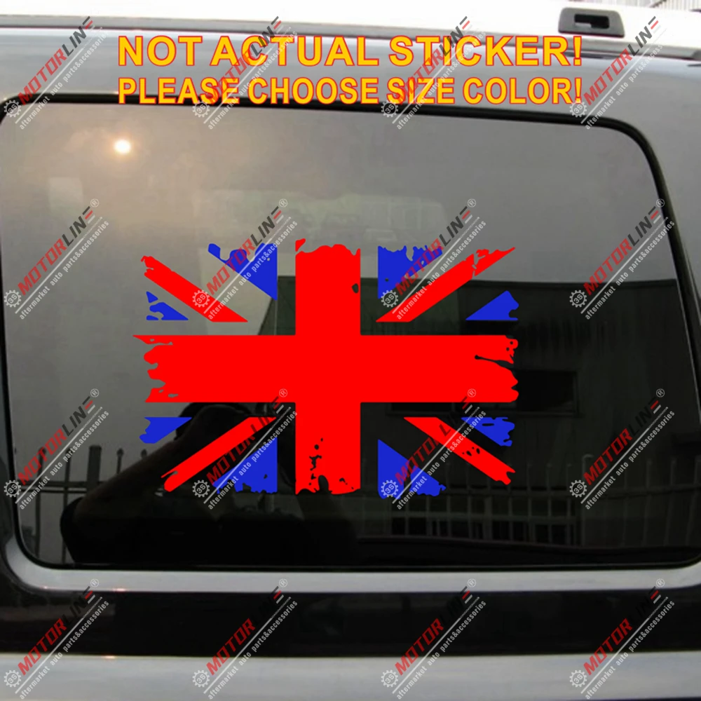 Виниловая наклейка для автомобиля с флагом Великобритании и Джеком|Наклейки на