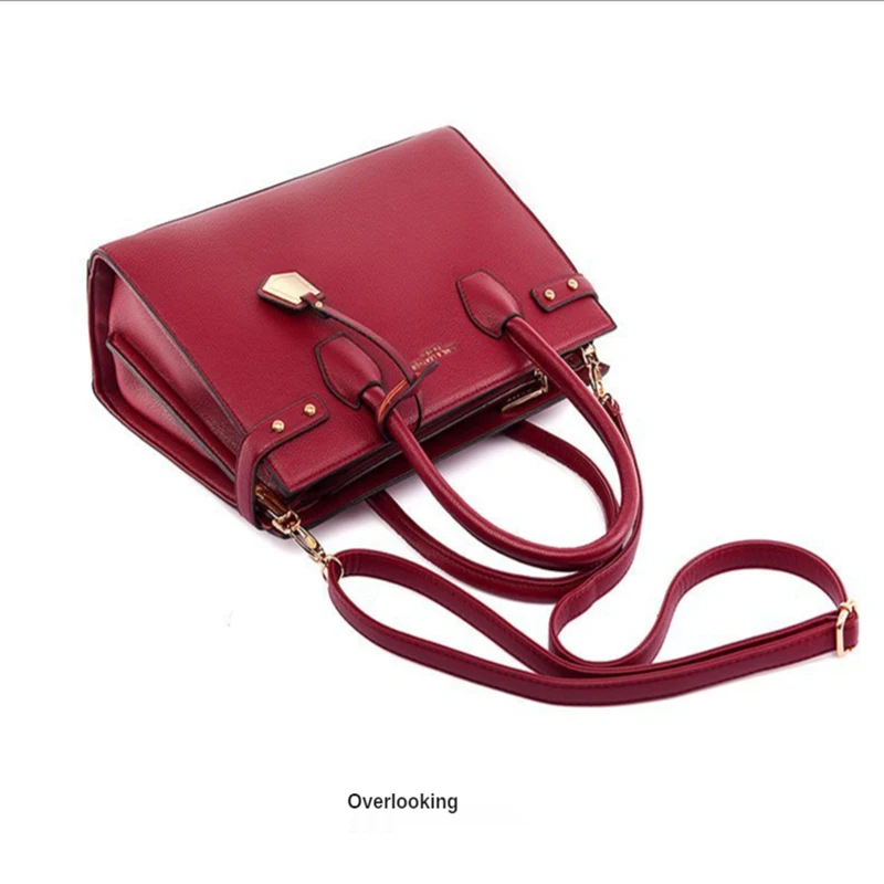 

Fashion Bag Women 's Single Shoulder Handbag New 2021 Autumn and Winter Women Soft Business PU Zipper Polyester